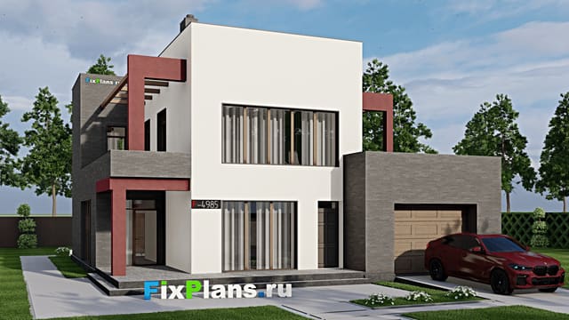 Двухэтажный дом F-4985