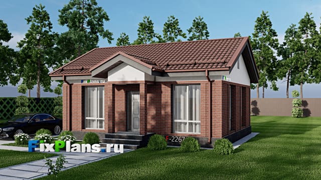 Одноэтажный дом F - 2267